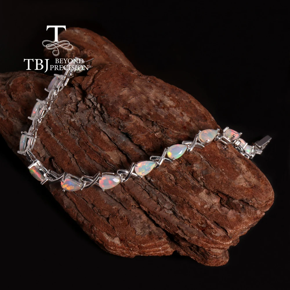 Celestia Verge™ – Natural Opal Link Bracelet
