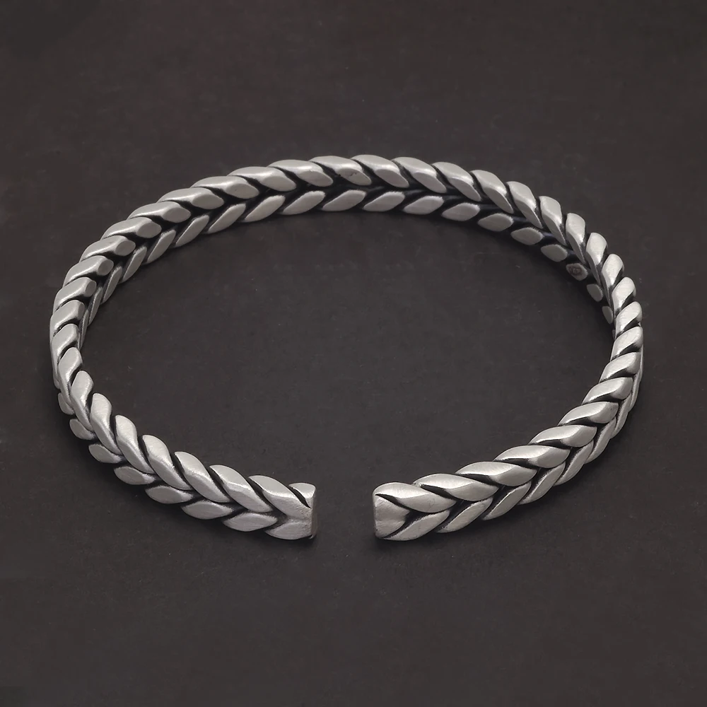 Ironwoven™ Cuff – Braided 999 Silver Bangle