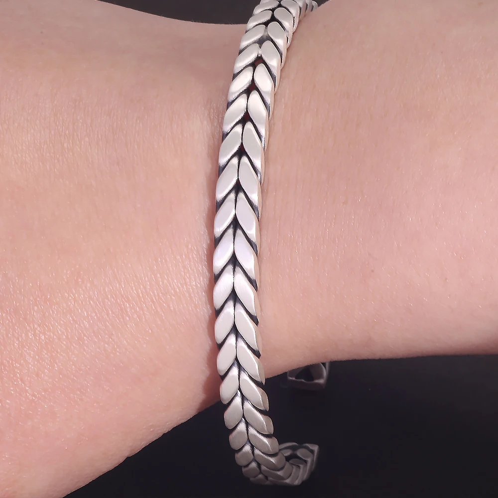 Ironwoven™ Cuff – Braided 999 Silver Bangle