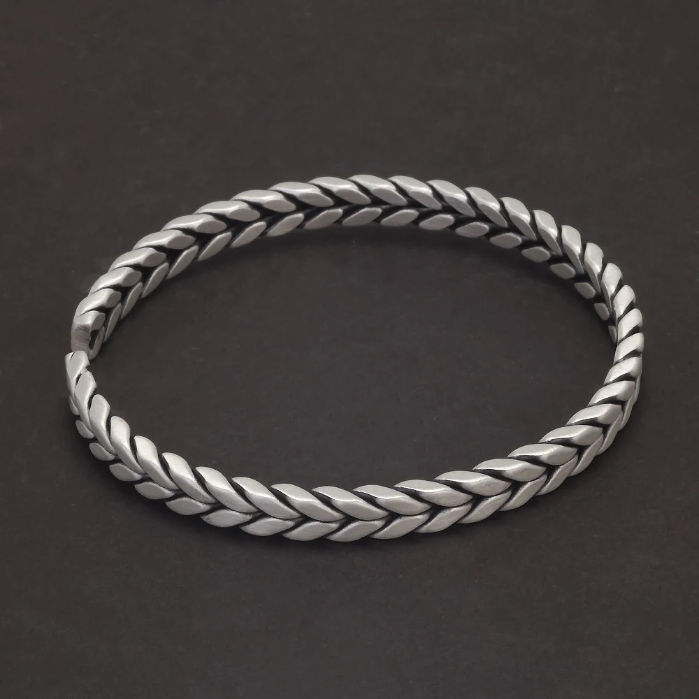 Ironwoven™ Cuff – Braided 999 Silver Bangle