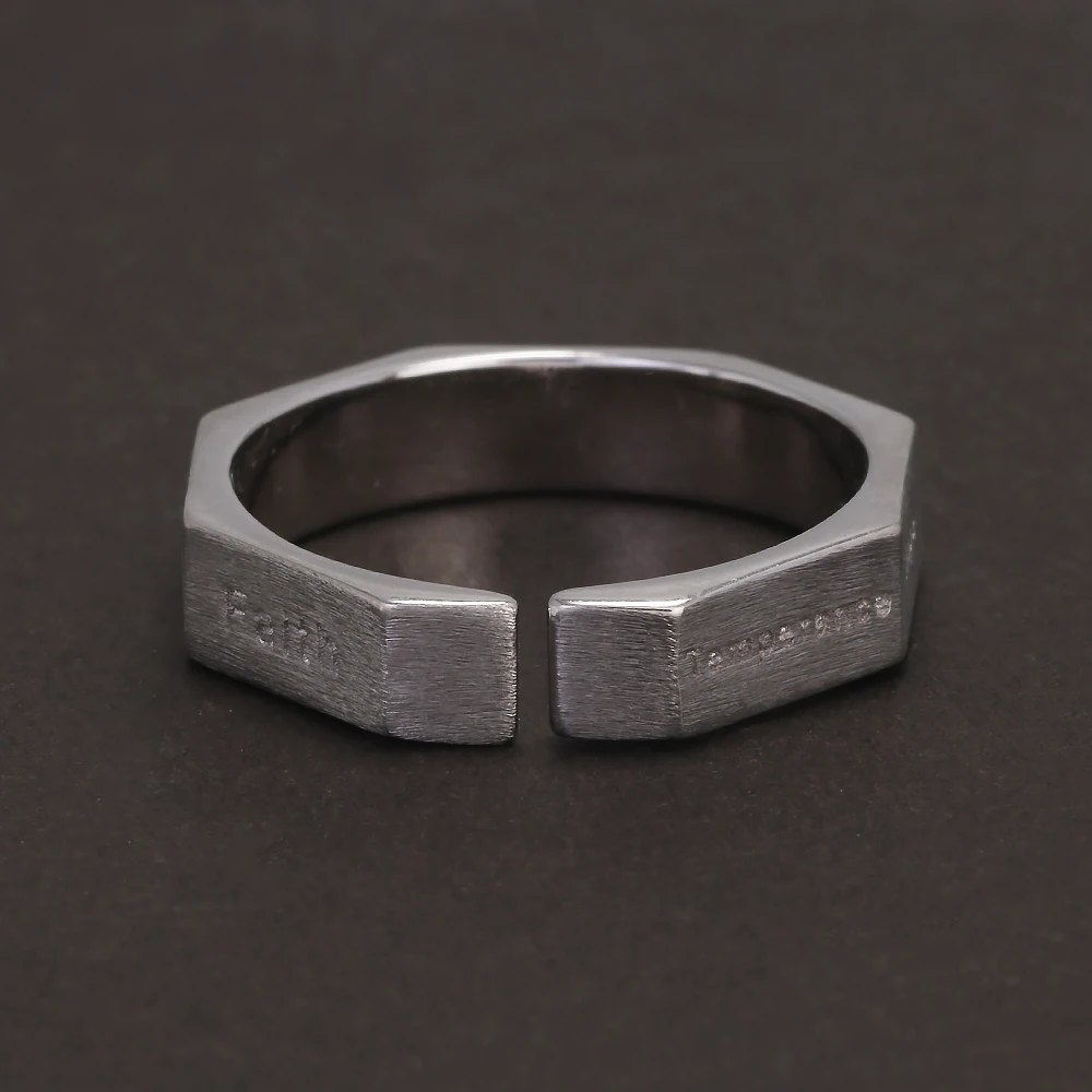 The Virtue Band – 7-Sided Silver Ring