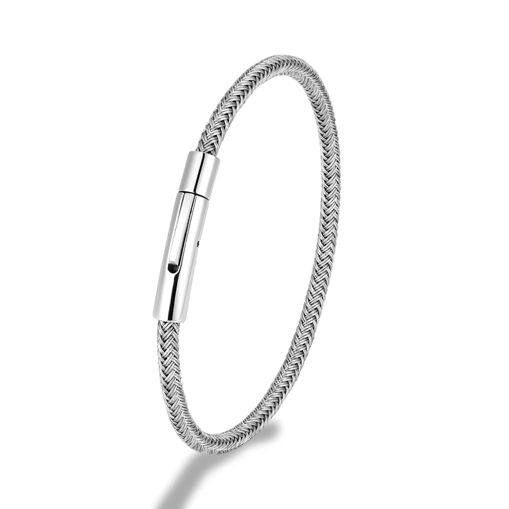 Minimalist Stainless Steel Wire Rope Bracelet