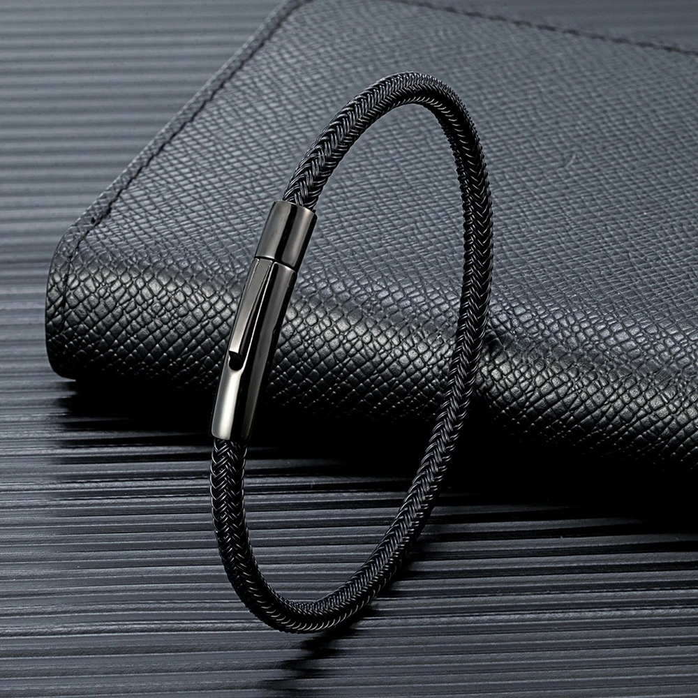 Minimalist Stainless Steel Wire Rope Bracelet