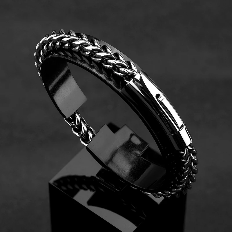 Cuban Vortex Stainless Steel Bracelet