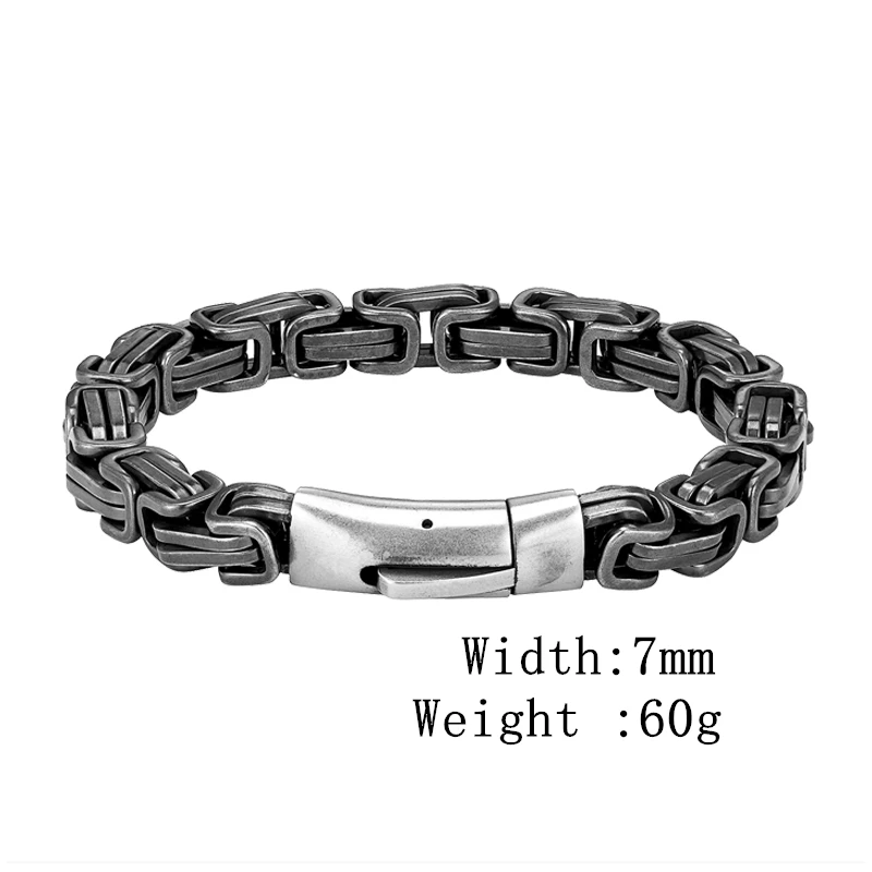 Chaingeist™ Series  – Vintage King Chain Stainless Steel Bracelet