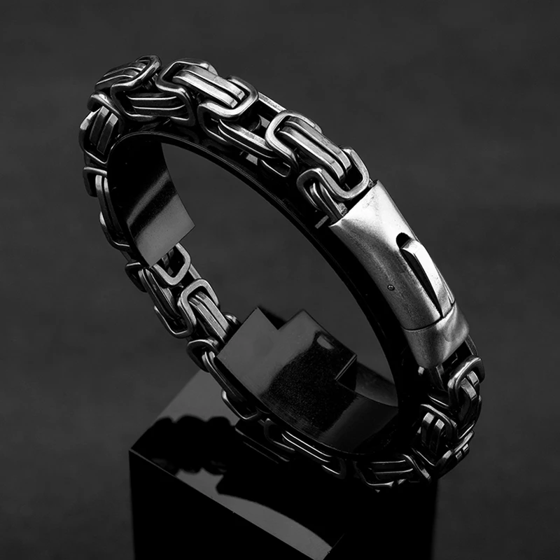 Chaingeist™ Series  – Vintage King Chain Stainless Steel Bracelet