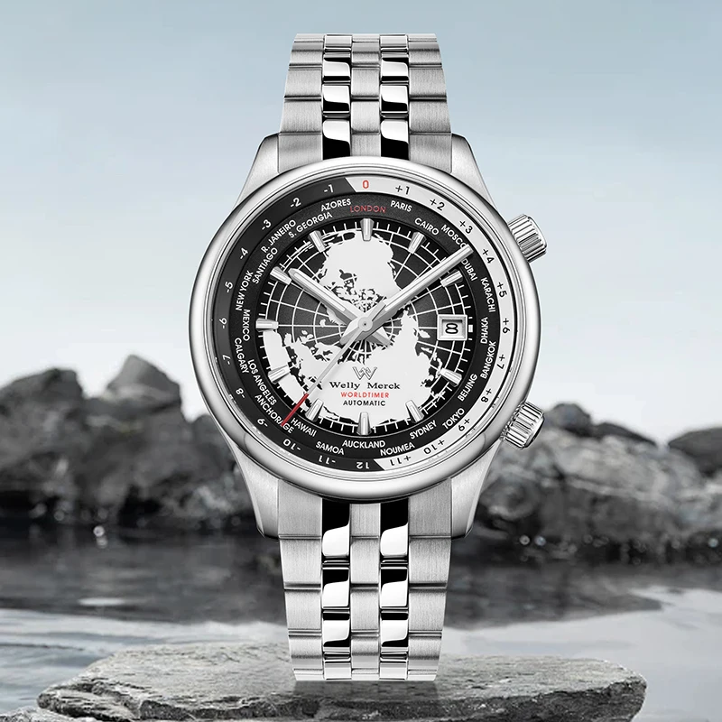 Welly Merck WM057 Worldtimer Automatic Watch