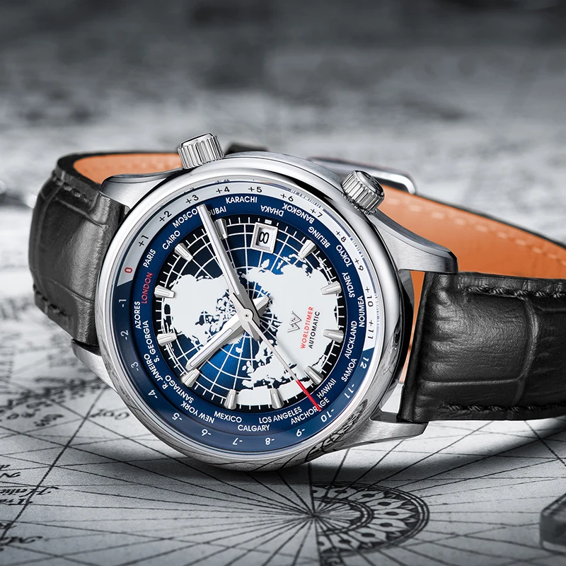 Welly Merck WM057 Worldtimer Automatic Watch