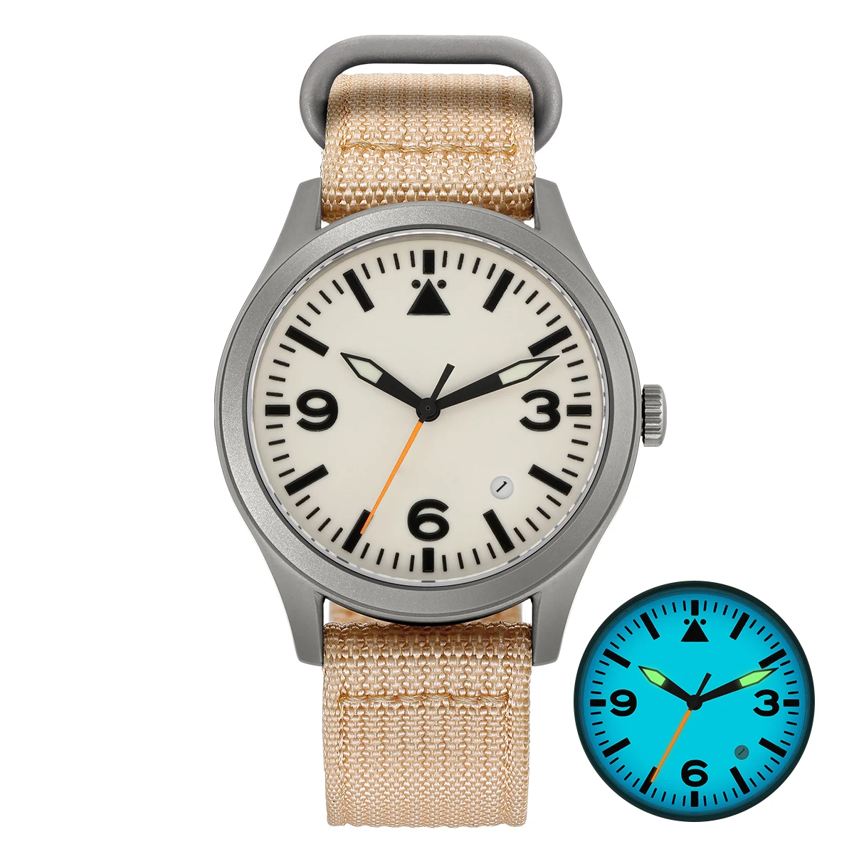 BERNY AM143M/AM143MD Titanium Pilot Watch