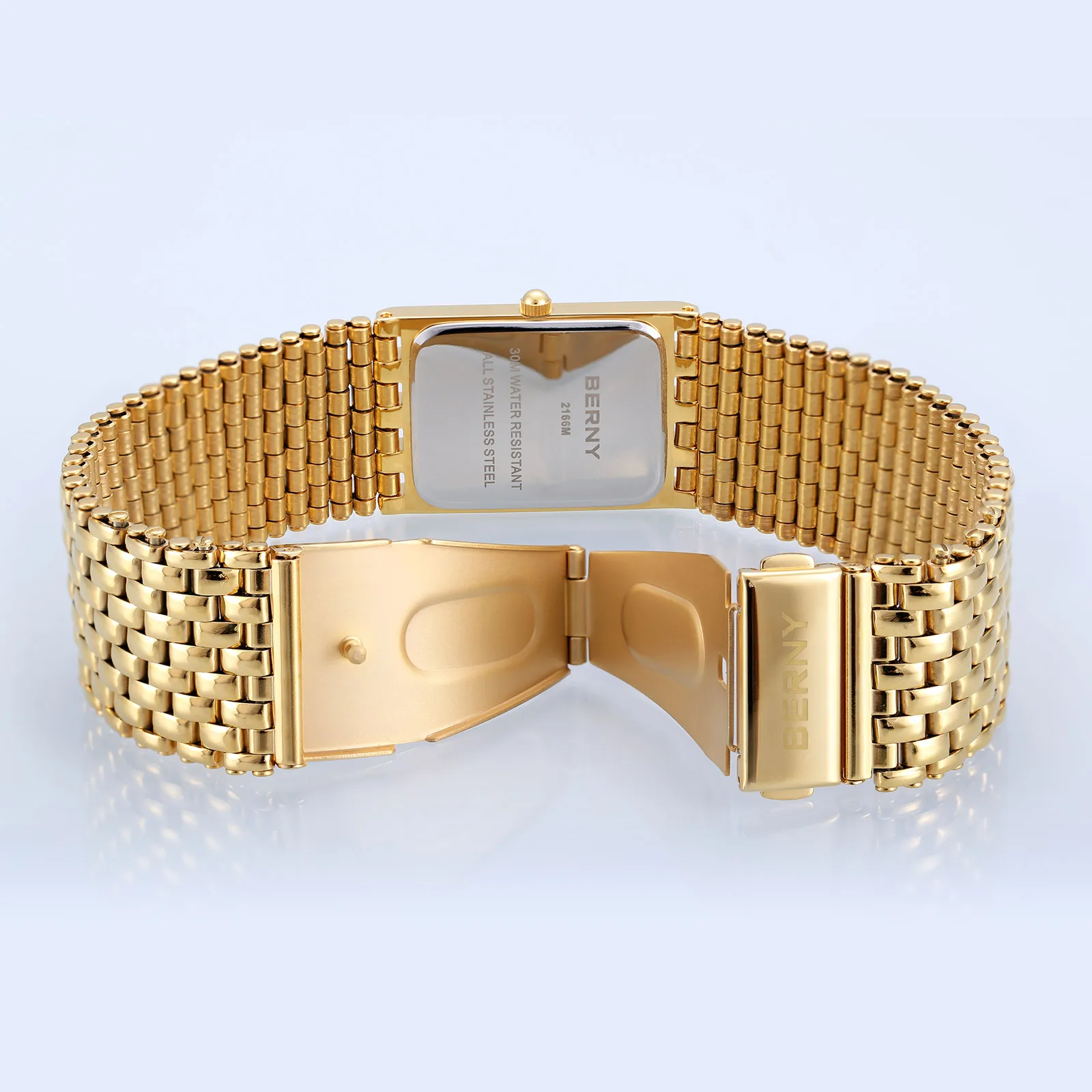 BERNY 2166 Couple's Gold Quartz Watch
