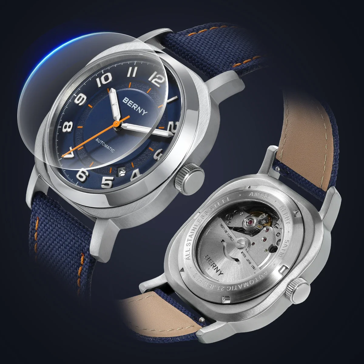  BERNY AM133V Cushion Automatic Watch
