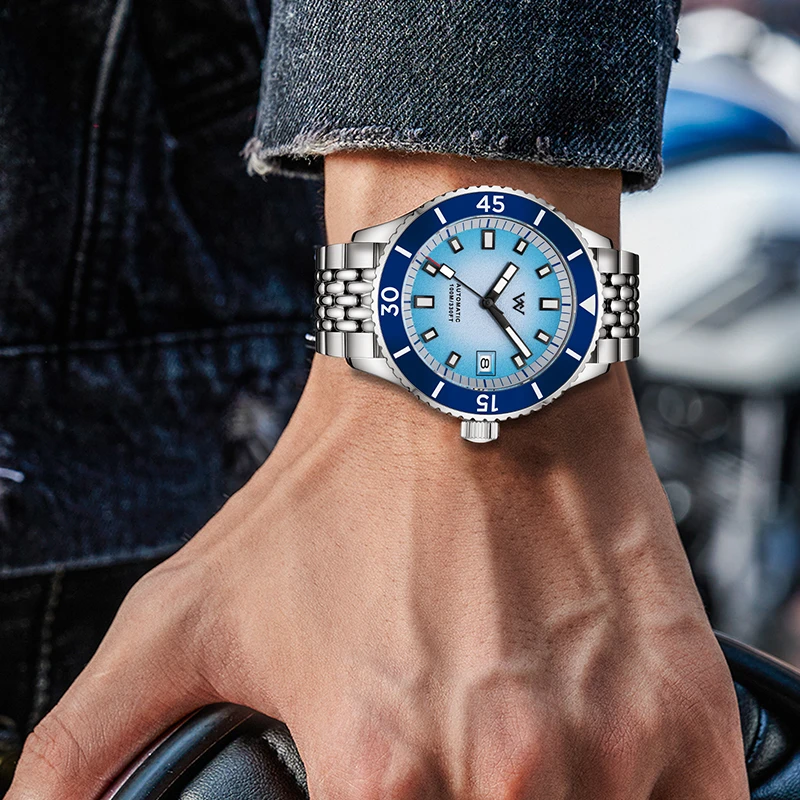 WM212 Mechanical Watch Gradient Dial, Sapphire Crystal & Ceramic Bezel