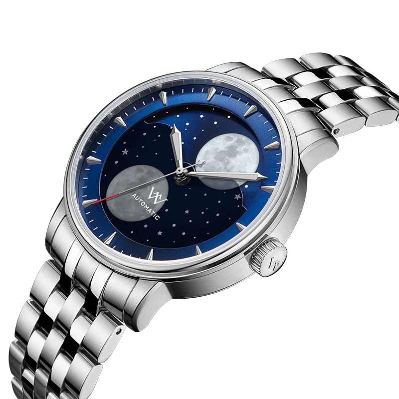 Welly Merck WM142 Twin Moons Moonphase Watch