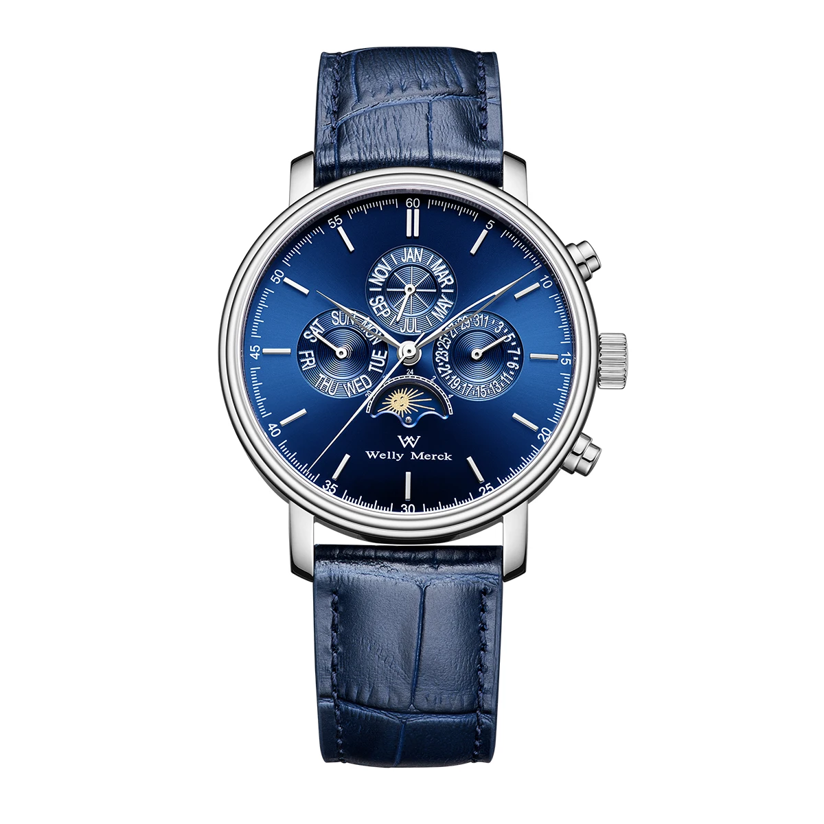 Welly Merck WM132 Automatic Dress Watch With Calendar