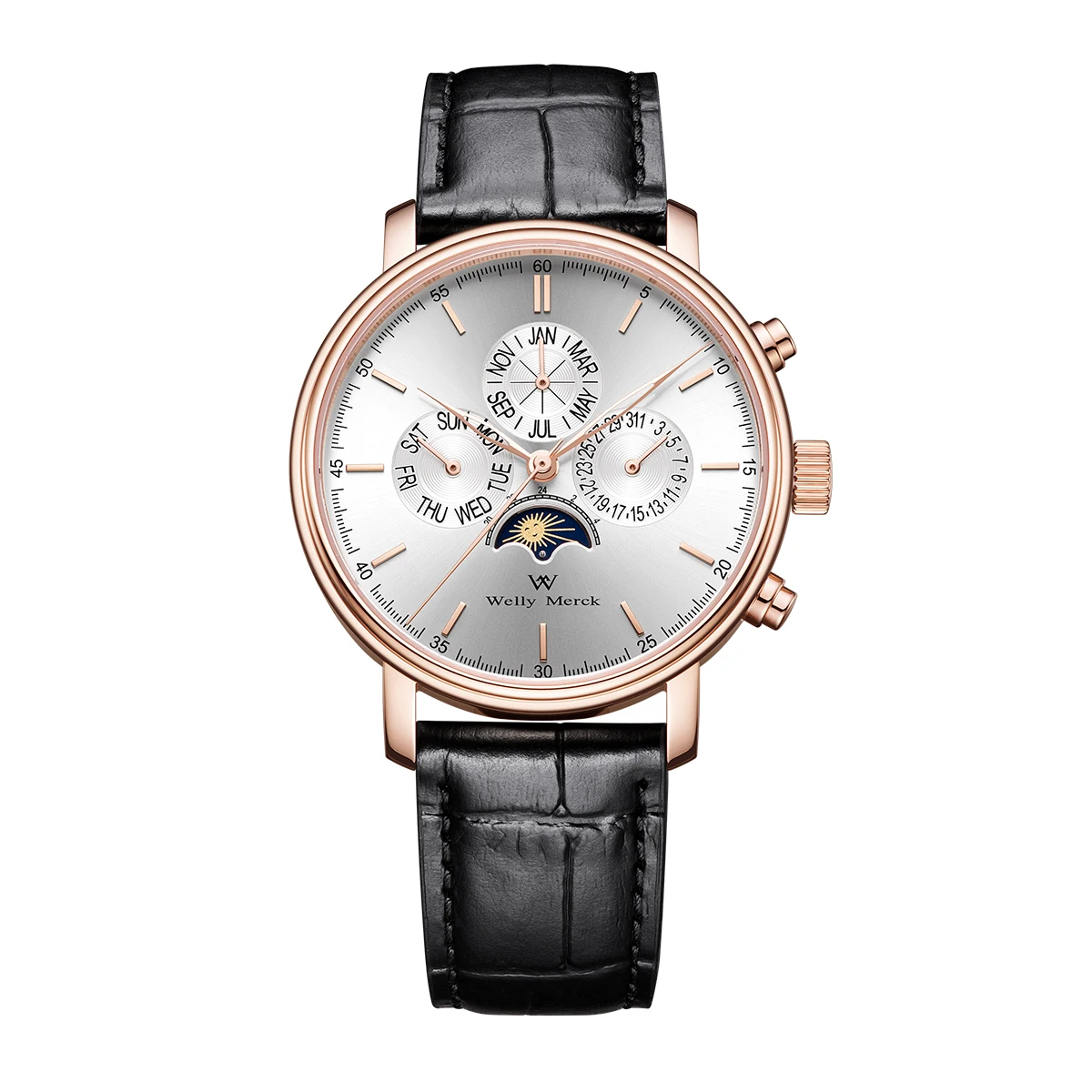 Welly Merck WM132 Automatic Dress Watch With Calendar