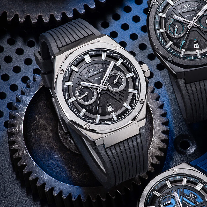Welly Merck WM034 – Futuristic Sport-Automatic Hybrid Watch