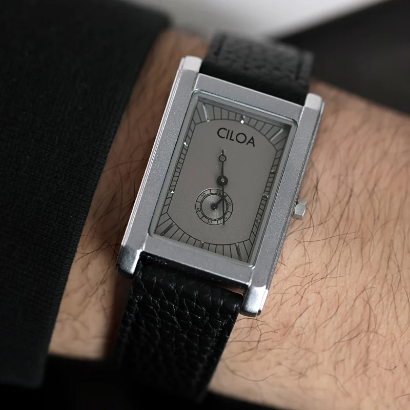 Men’s Square Quartz Watch 2025 – Vintage Tank-Style Luxury