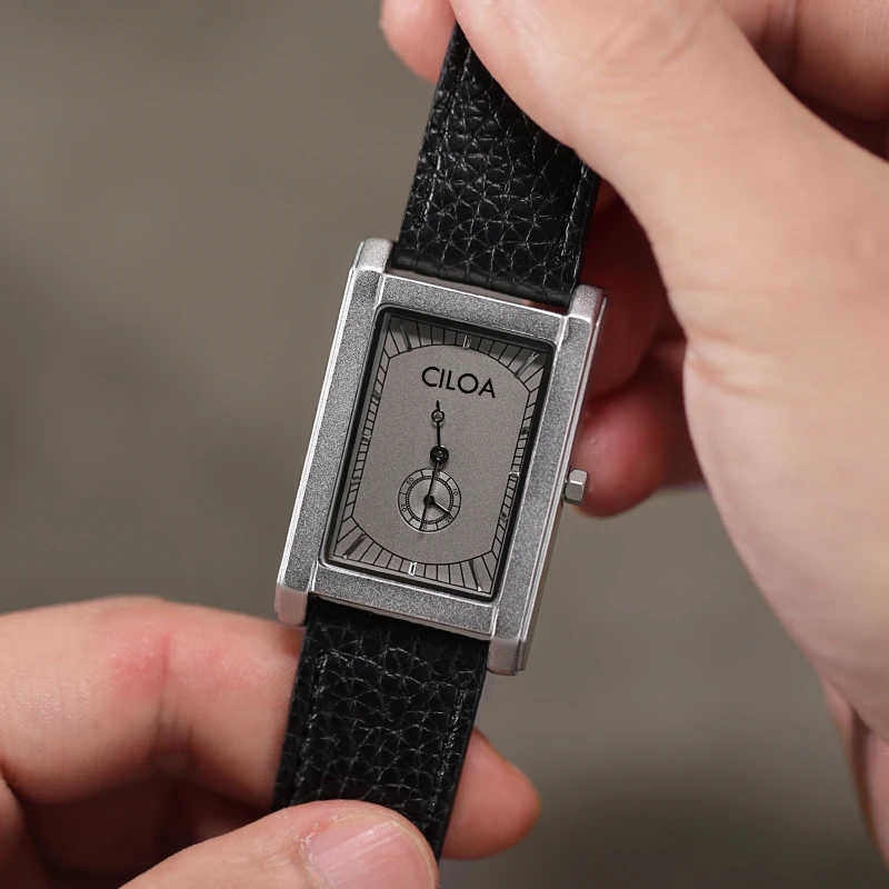 Men’s Square Quartz Watch 2025 – Vintage Tank-Style Luxury