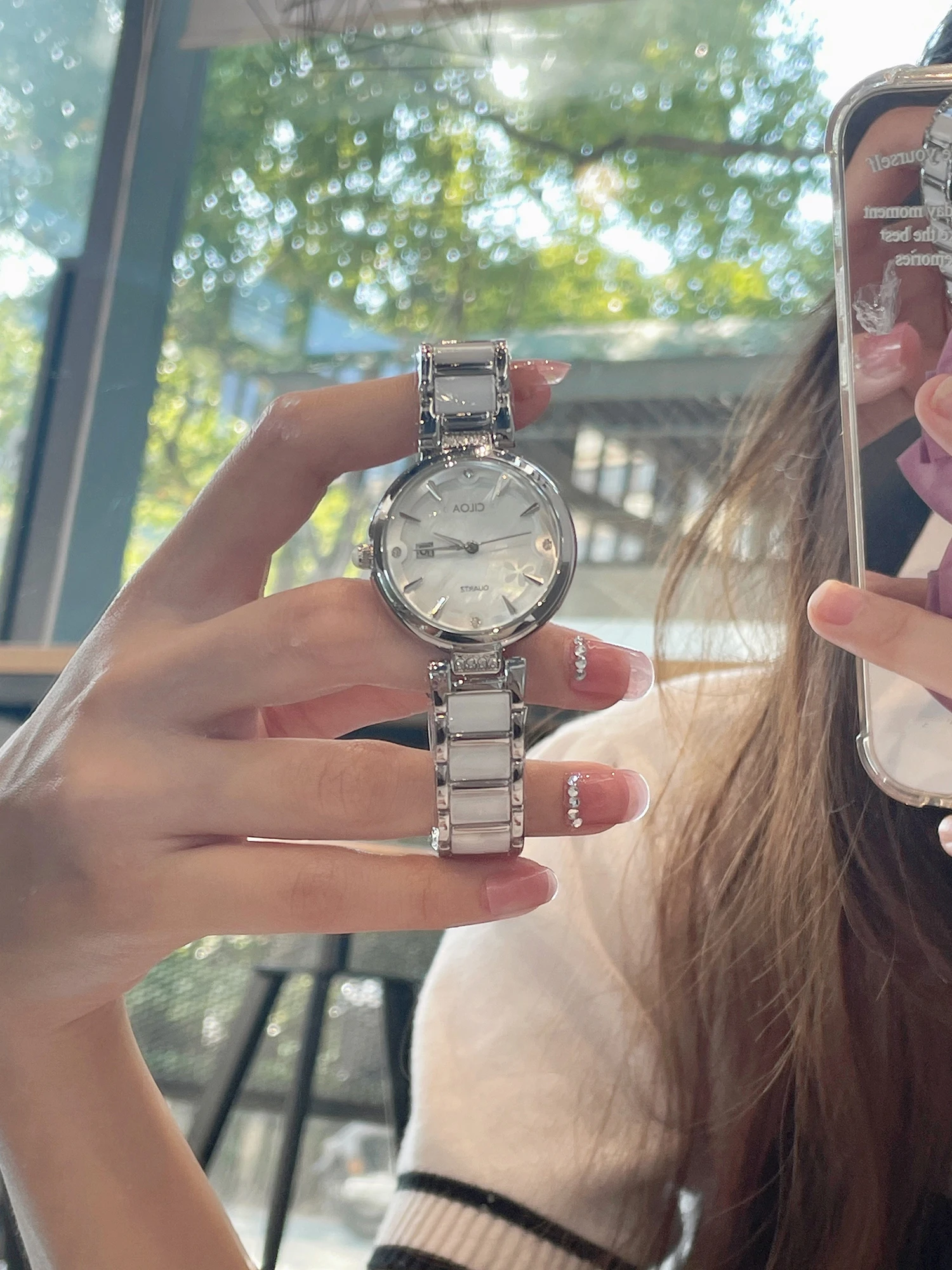 2025 Fashion Hot selling Ceramic Women's Watch Light Luxury Women's Quartz Watch