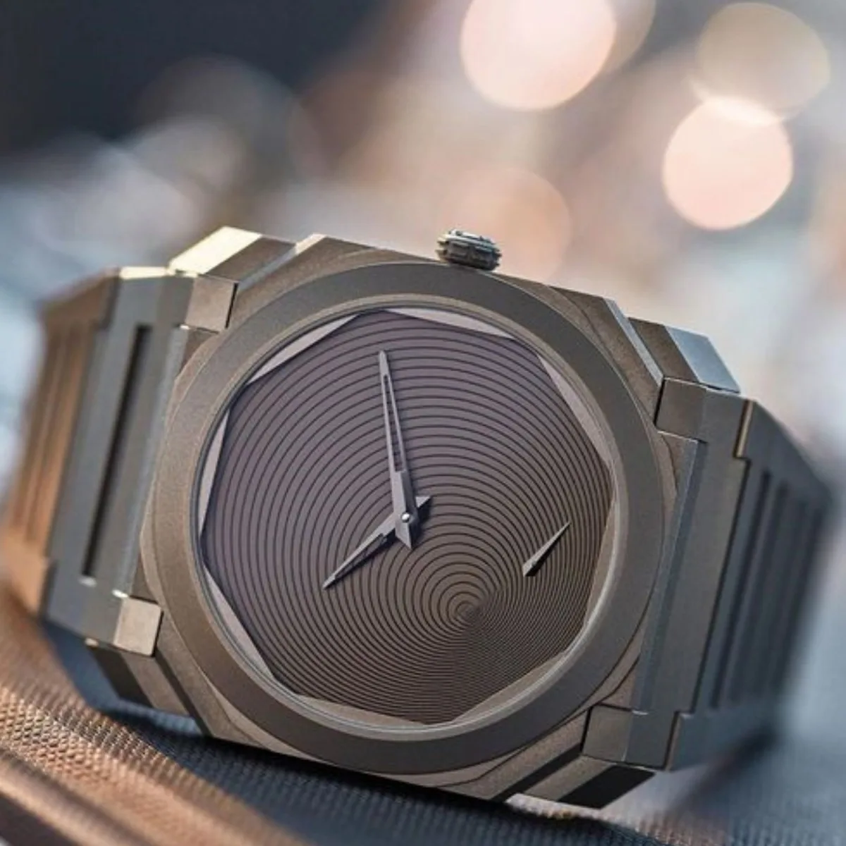 Men’s Minimalist Spiral Dial Stainless Steel Quartz Watch – 2025 Edition Watches For Men Color : Advanced Grey 
