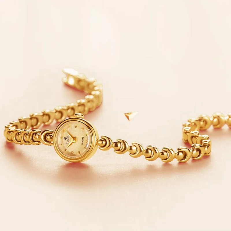 Women’s Ultra-Slim Bracelet Watch – Swiss Quartz Small Dial Watches For Men Color : TL7021-Gold|TL7021-Silver 