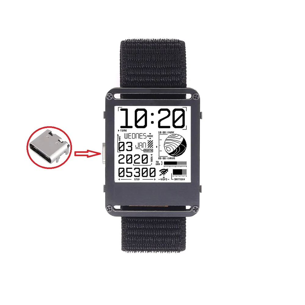 Watch V2.0 – Fully Programmable E-Ink Smartwatch with ESP32