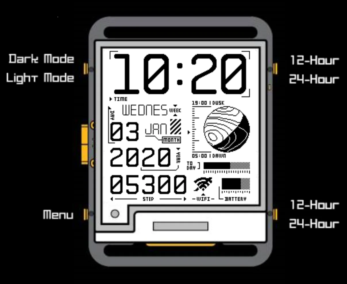 Watch V2.0 – Fully Programmable E-Ink Smartwatch with ESP32