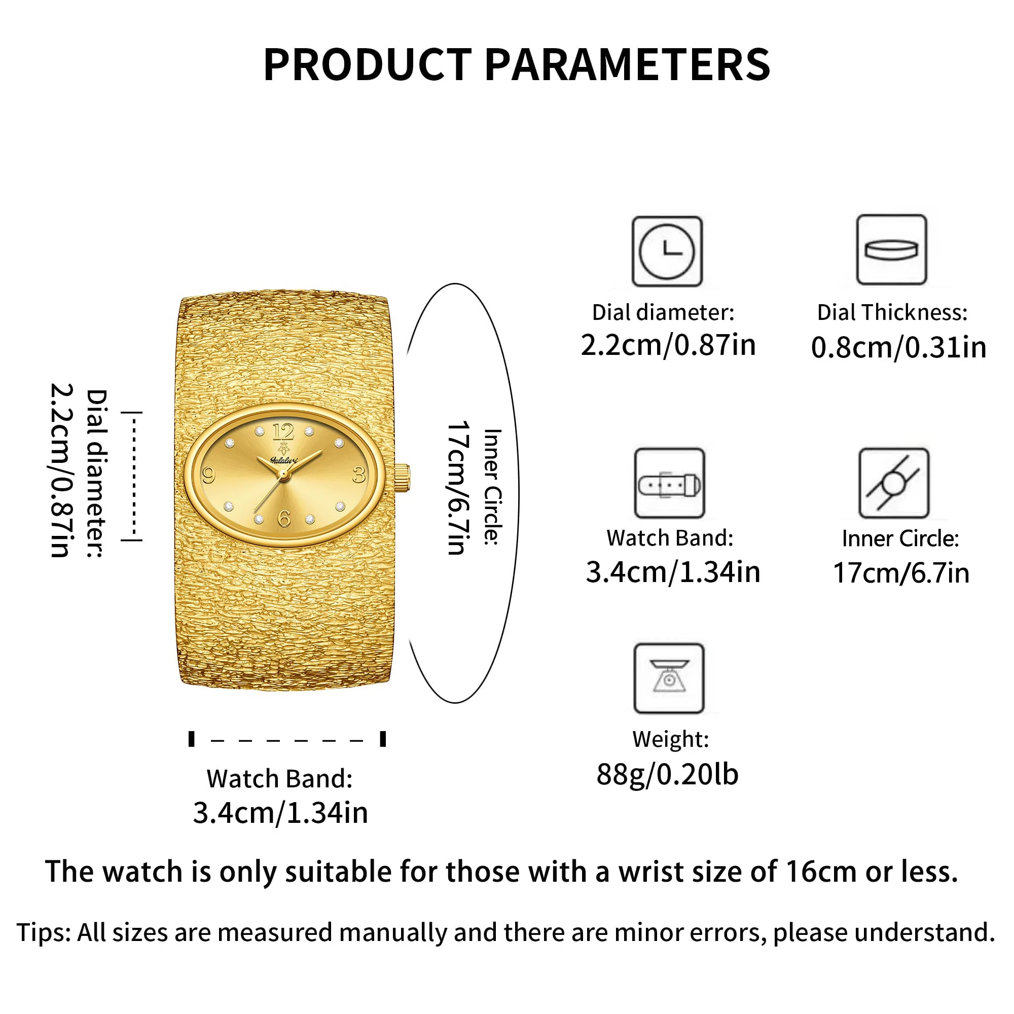 YaLaLuSi Luxury Women's Bracelet Quartz Watch Luxury Vintage Style Gold Women's Watch For Party Ladies Gift