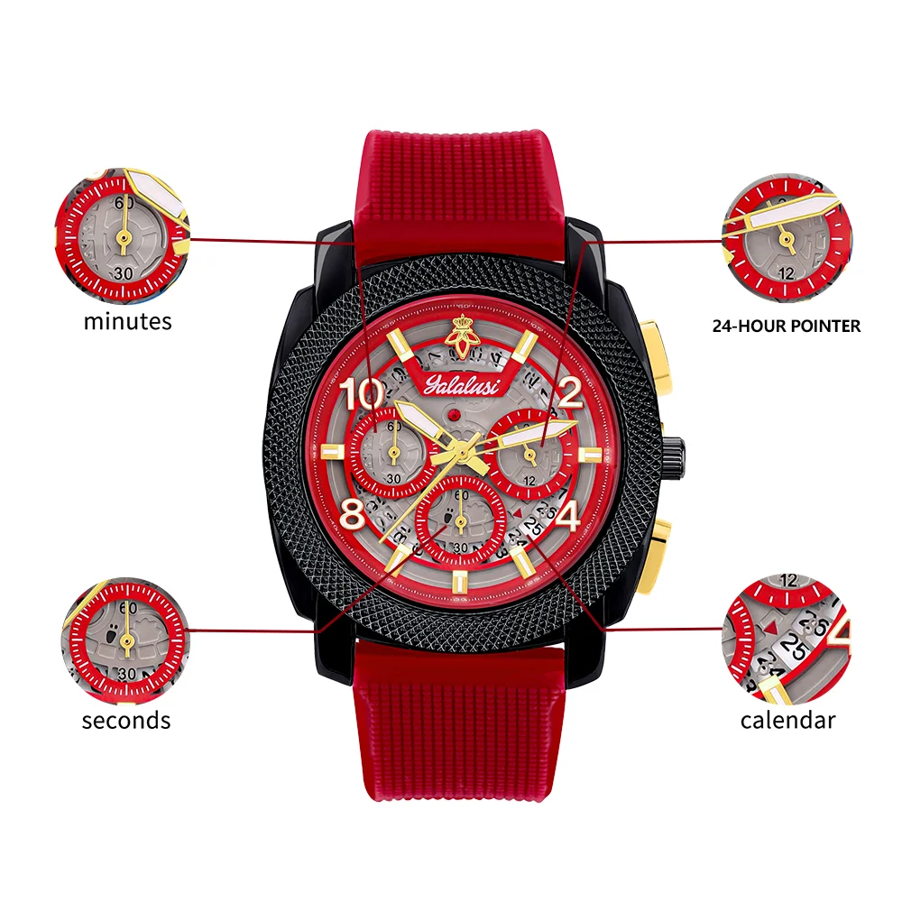 YaLaLuSi brand cool fashion men's quartz watch sports models business luxury watches gift box men's gifts