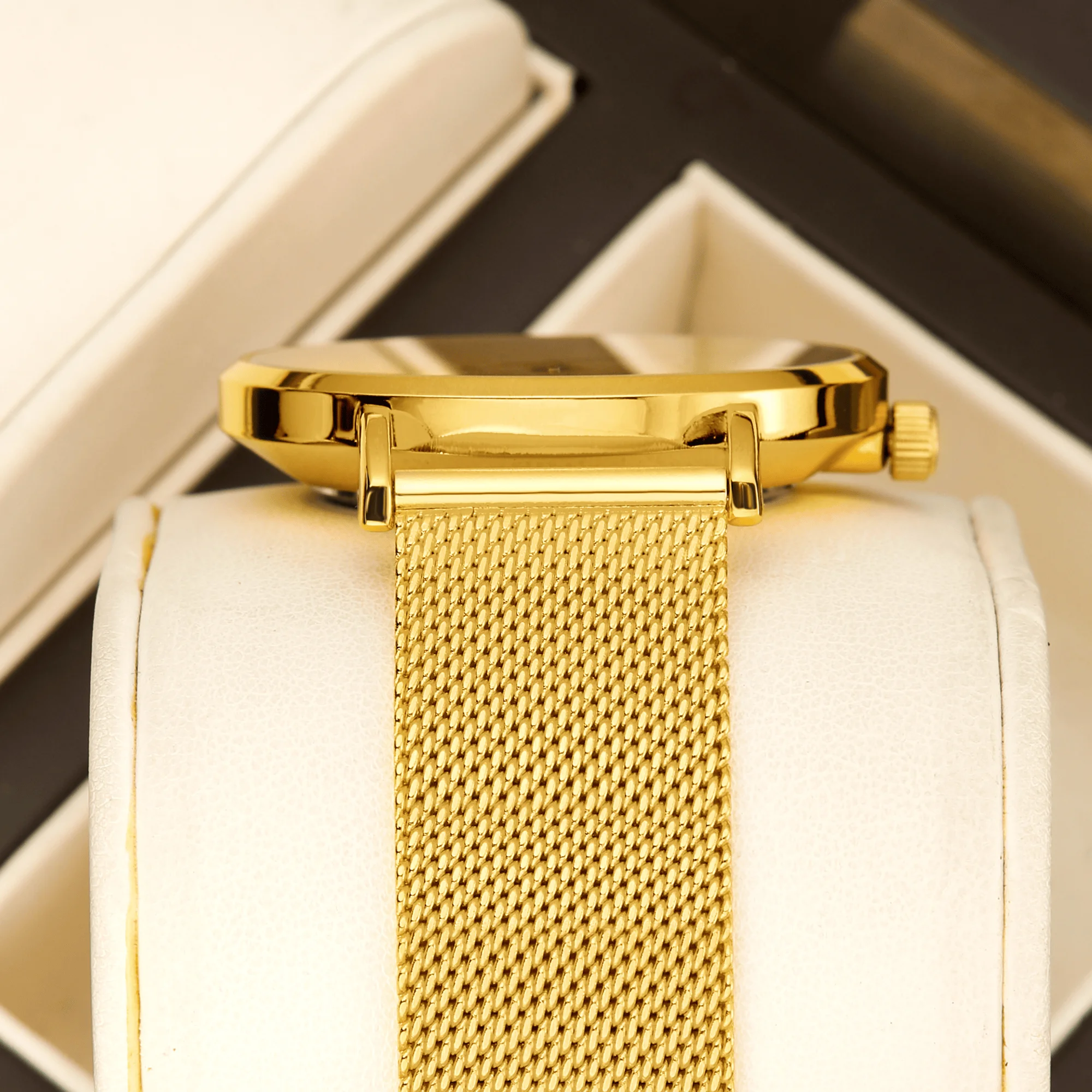 YaLaLuSi Brand Fashion Gold Men's Quartz Simple Business Daily Watch Double Calendar Display Men's Gift Gift Set