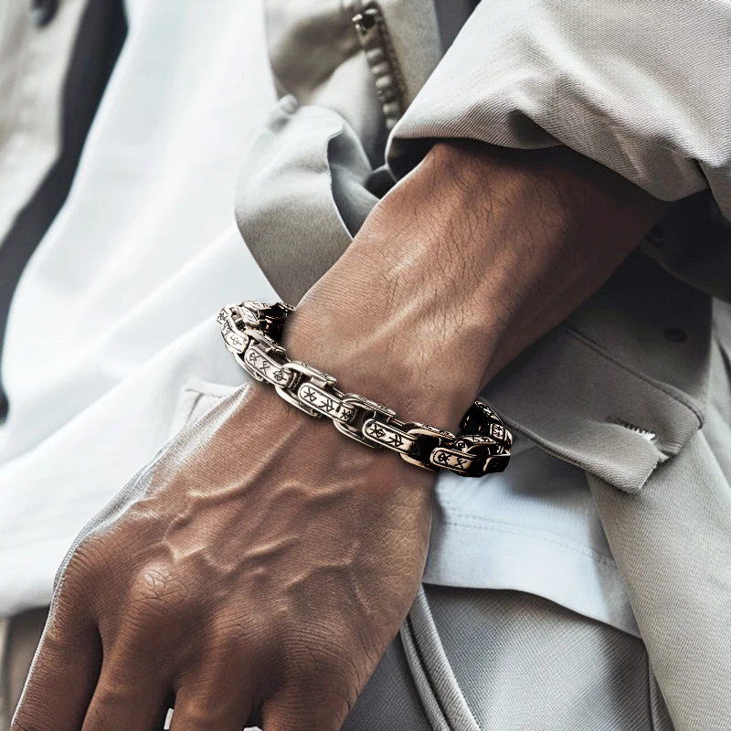 Oaths of Eternal Night bracelet for men stainless steel  fashion Jewelry