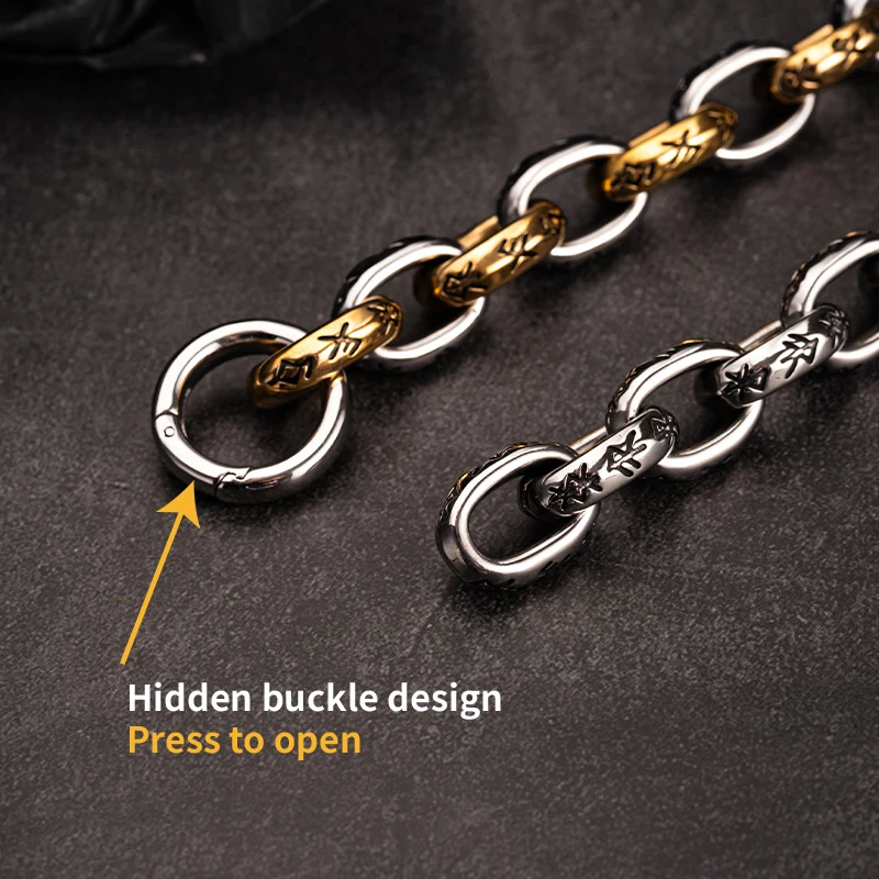 Runes of Seven Realms bracelet for men stainless steel  fashion Jewelry