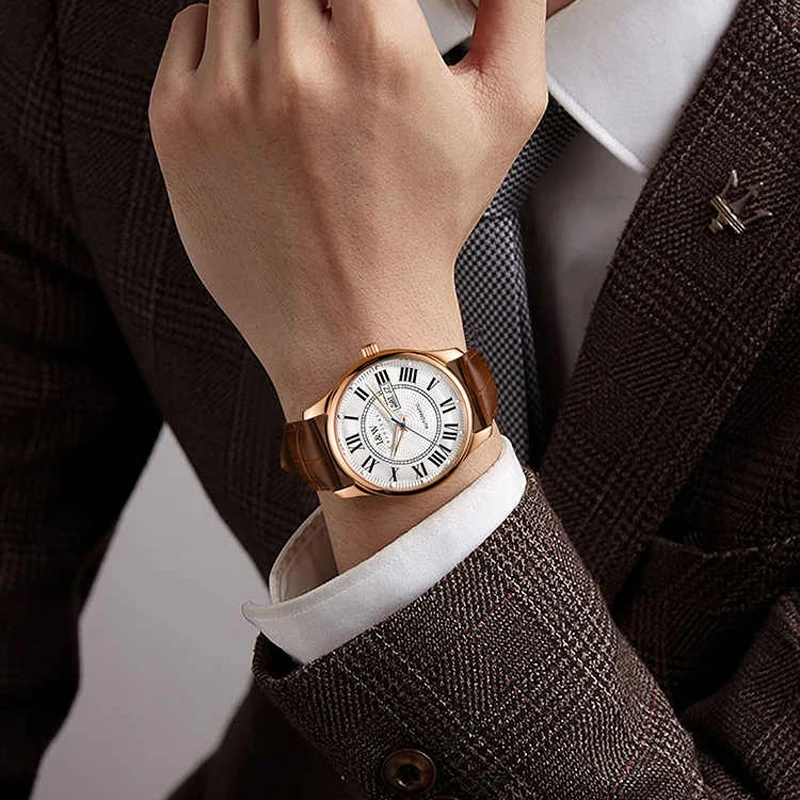 Carnival Brand I&W High-End Series Luxury Leather MIYOTA Movement Mechanical Watch Men Waterproof Sapphire Automatic Watches Men