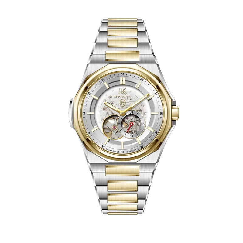 0-61e301.jpeg Shanghai S8007 Skeleton Men’s Watch – Silver-Gold Variant