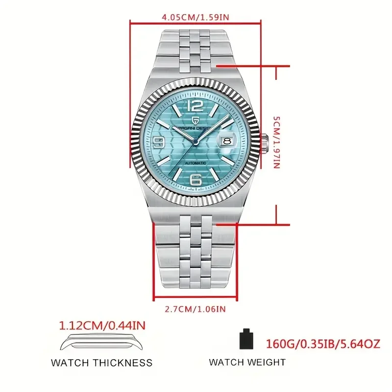 2025 New PAGANI DESIGN 40MM Men Mechanical Watch Top Brand Sapphire Glass Automatic Watch 100M Waterproof Luminous Watch for Men