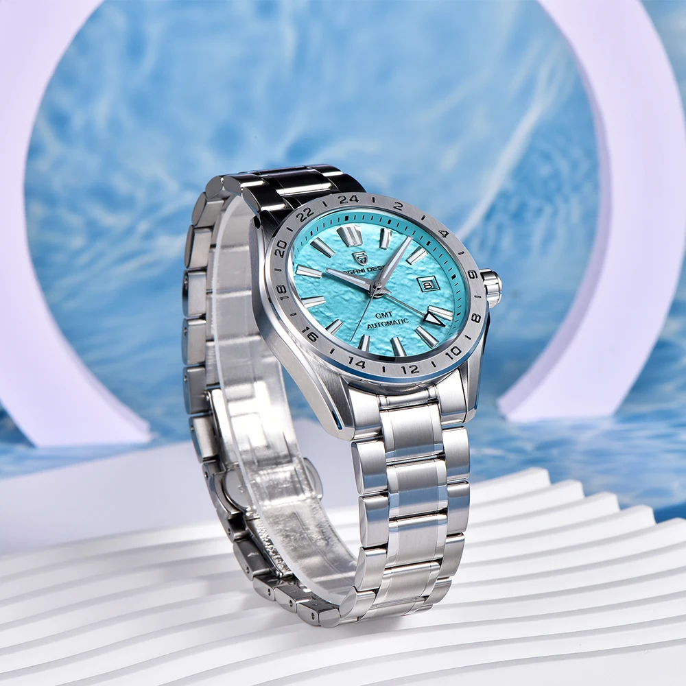 2024 New PAGANI DESIGN 40MM Men Mechanical Watches Top Brand Sapphire Glass GMT Watch 100M Waterproof Automatic Watch for Men