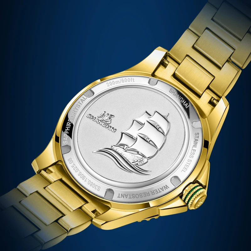shanghai relogio masculino Men Watch 200m Diving Business Waterproof Fashion Automatic Mechanical Watch Ocean Series 3080