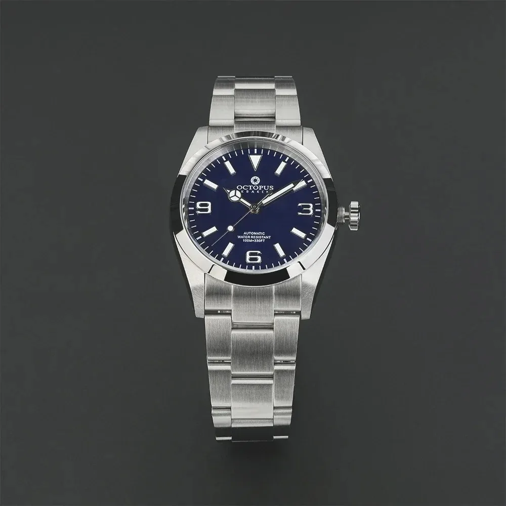 Octopus Kraken 36mm Vintage Watch PT5000 Automatic Movement Sapphire Crystal Luminous 10Bar Waterproof Mechanical Watches