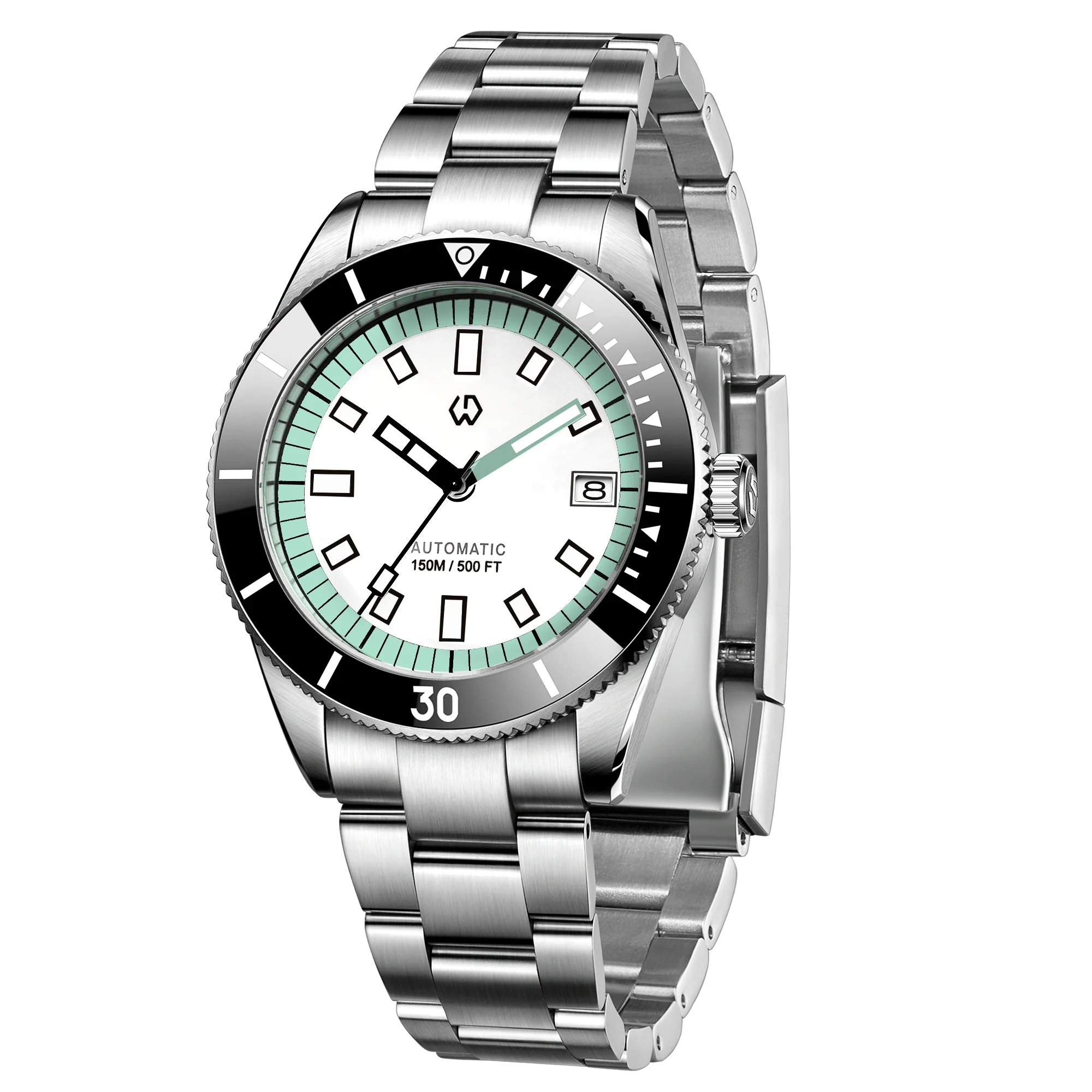 New men's automatic watch Men's super luminous bezel mechanical watch Japan NH35 150 meters waterproof diving