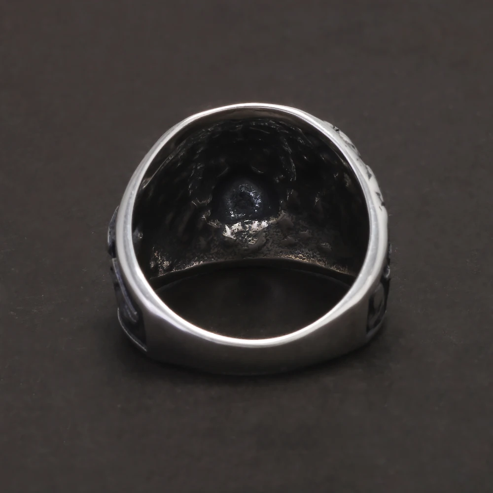 925 Sterling Silver Lion Ring for Men Vintage Biker Animal Ring Punk Retro Hip Hop Street Party Jewelry Gift
