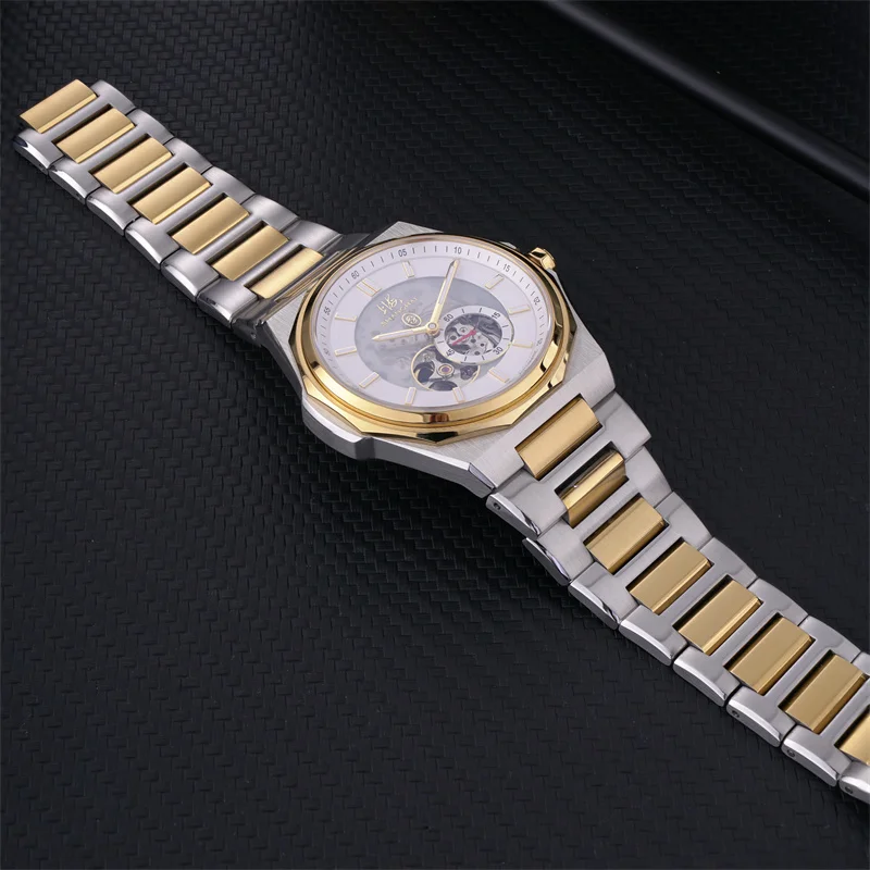 2025 Shanghai Men’s Watch Skeleton Watch Automatic Mechanical Watch Business Sapphire Stainless Steel Waterproof Watch S8007 2025 Shanghai Men's Watch Skeleton Watch Automatic Mechanical Watch Business Sapphire Stainless Steel Waterproof Watch S8007