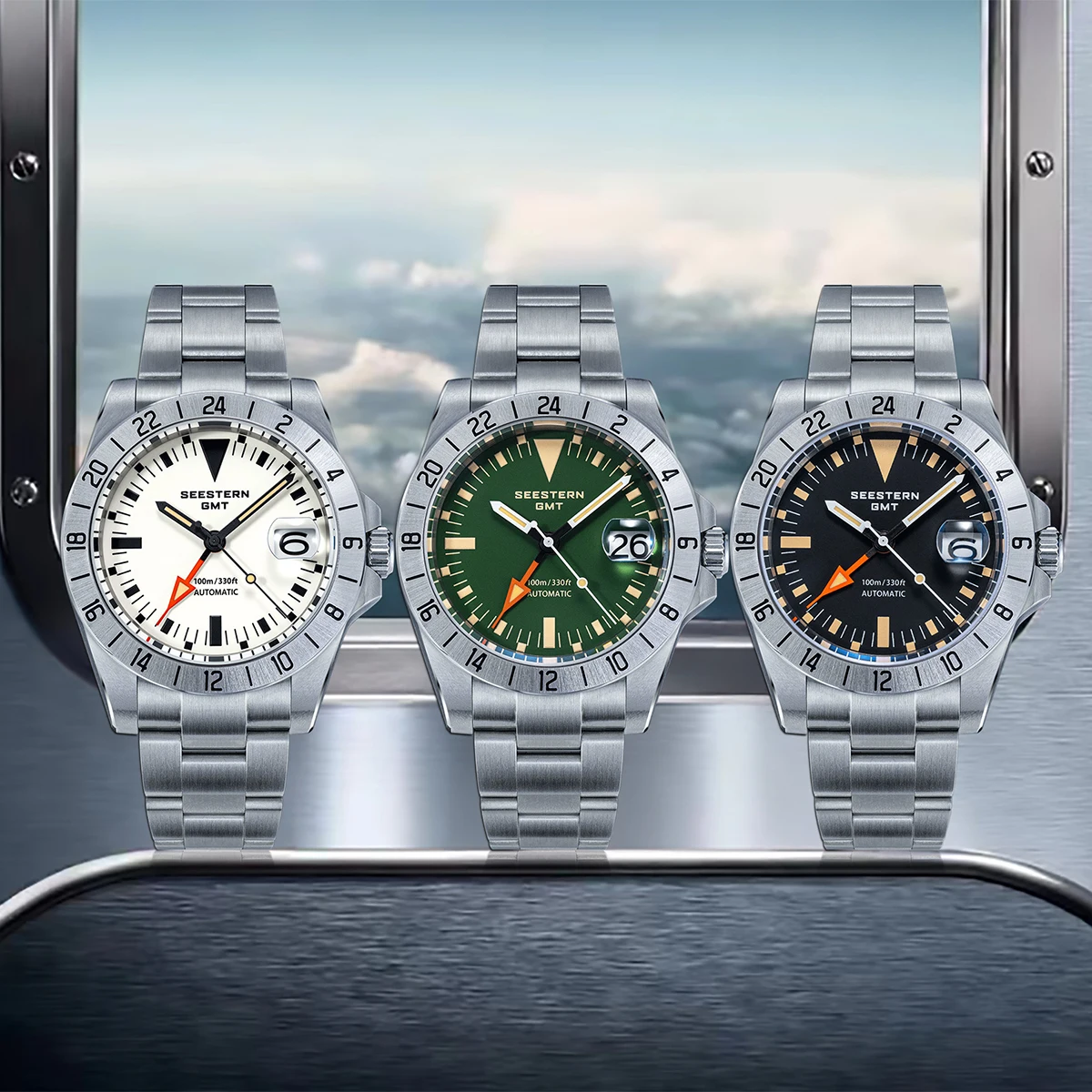 Seestern Vintage GMT Explorer Homage Watch