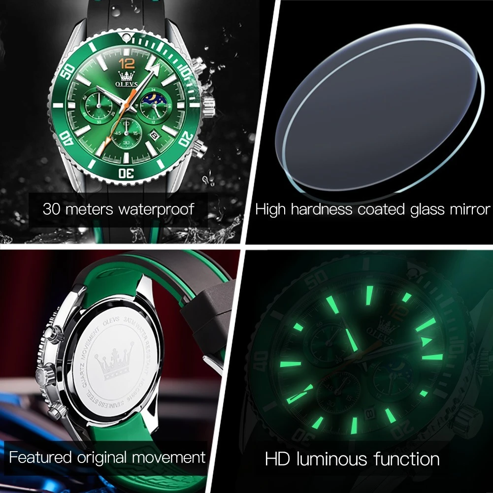 OLEVS Submariner Watch for Men