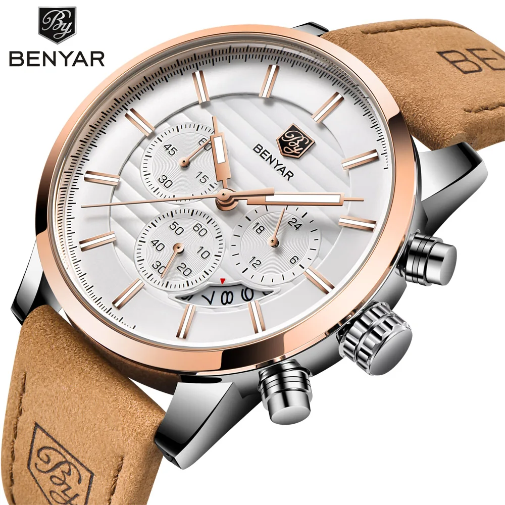 BENYAR BY-5104 Men’s Chronograph Quartz Watch – Sport Meets Business
