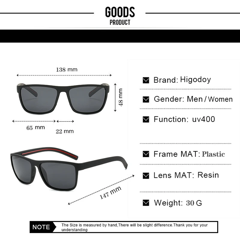 New Women Sunglasses Men Plastic Black Full Frame Square Sun Glasses Out Door Driving Sun Eyewear Fashionable Eyeglass Uv400 ﻿