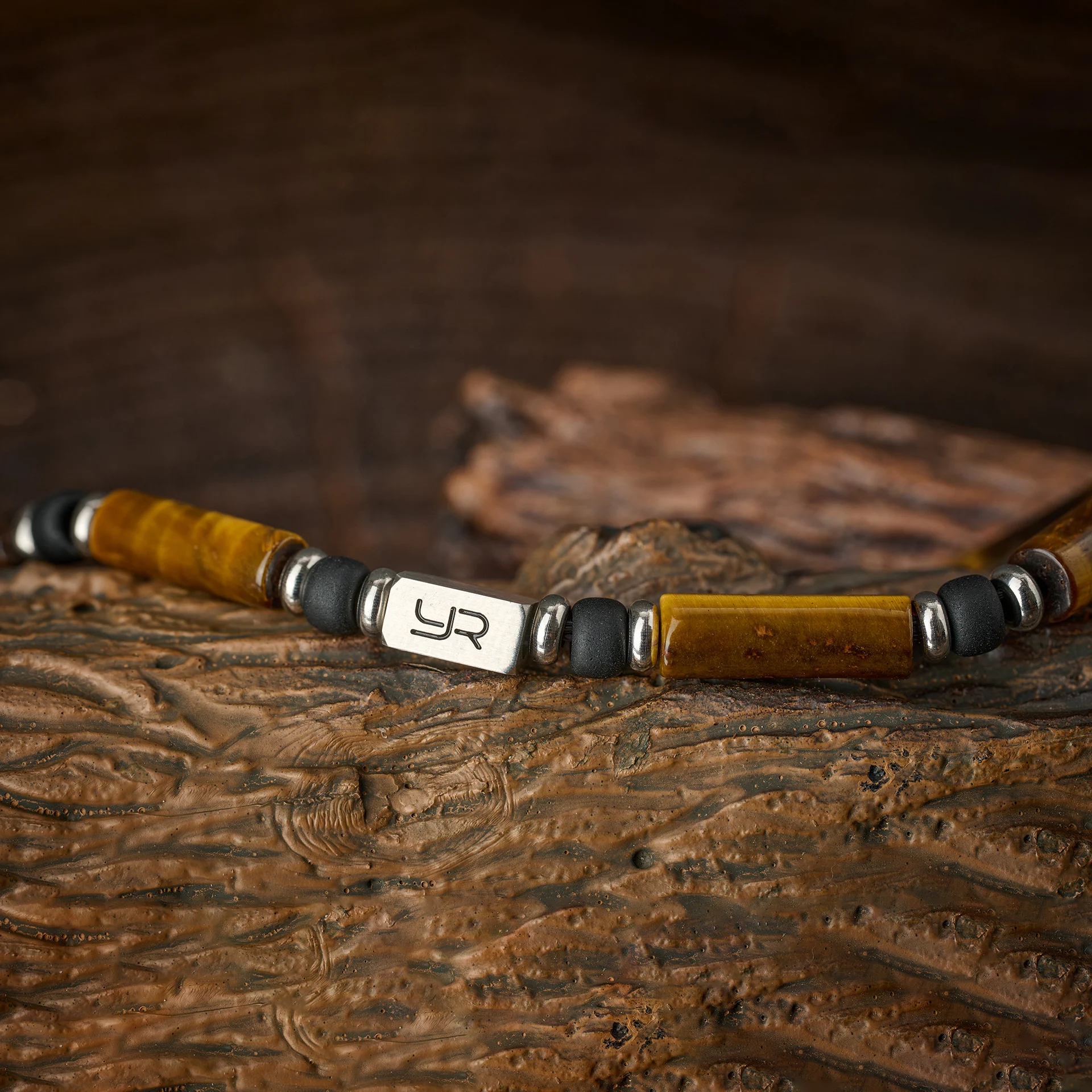 YOUNG&RICH Retro Men's Tiger Eye Bracelet 4mm Beads • Wealth-Attracting • Unique Style Luxury Gift for Him