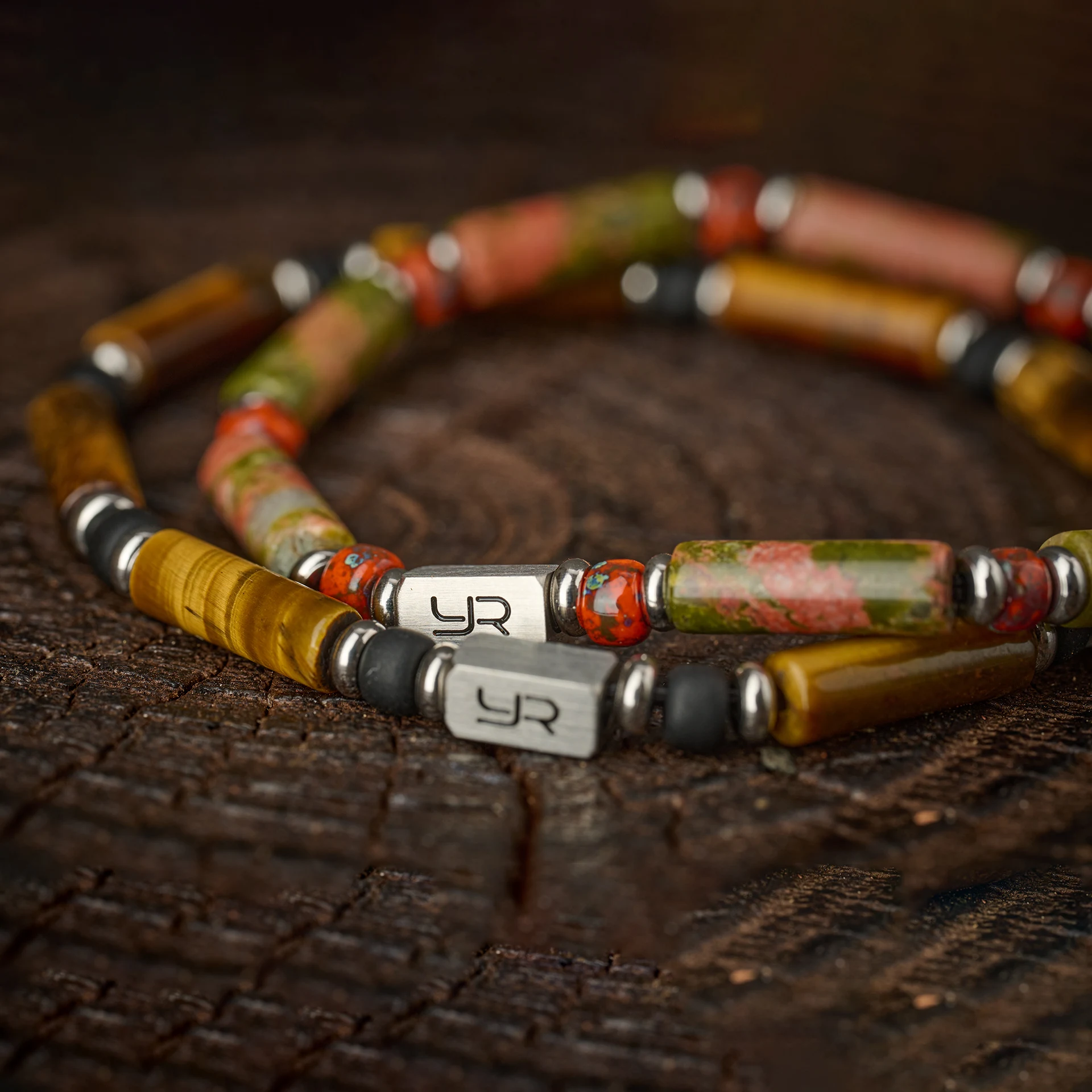 YOUNG&RICH Retro Men's Tiger Eye Bracelet 4mm Beads • Wealth-Attracting • Unique Style Luxury Gift for Him