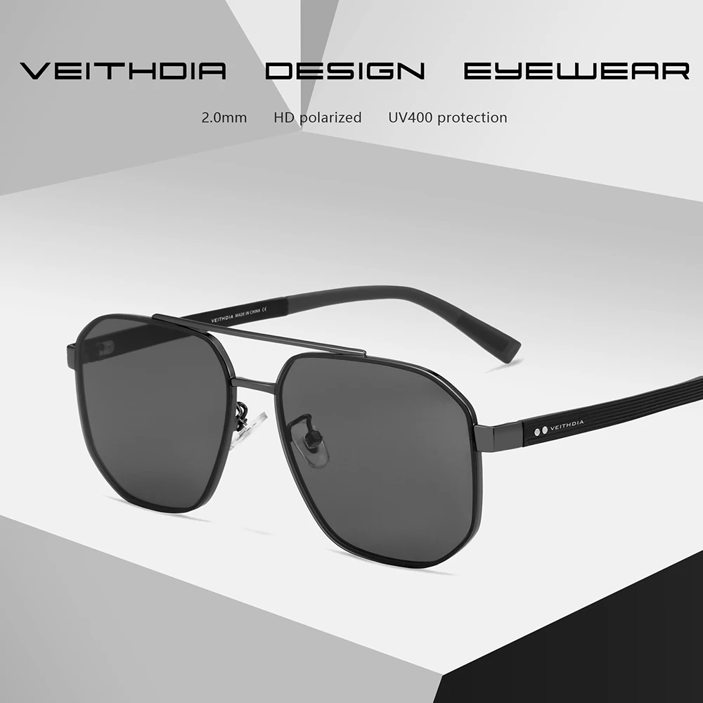 VEITHDIA Brand Vintage Men Women Sunglasses Nylon Lens Polarized UV400 Outdoor Driving Eyeglasses For Male,Fashion Eyewear 8280
