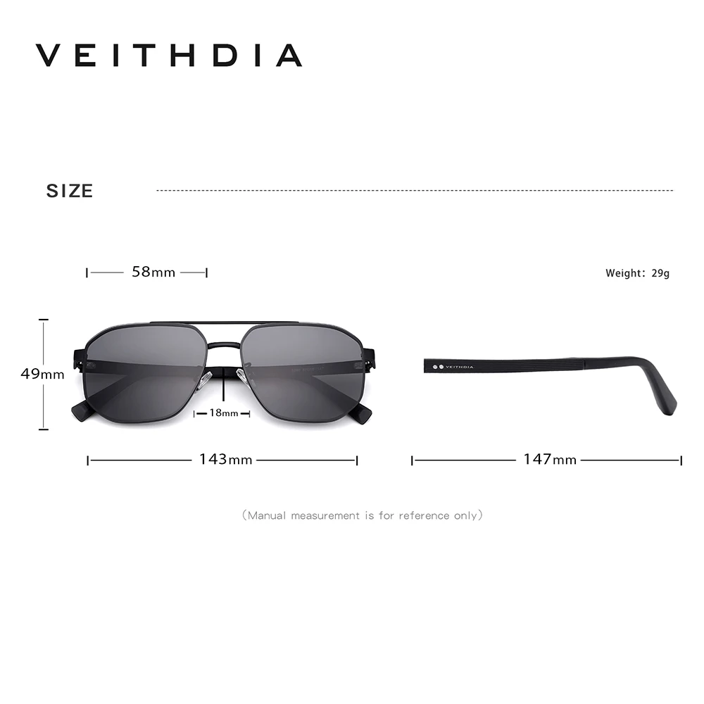 VEITHDIA Brand Vintage Men Women Sunglasses Nylon Lens Polarized UV400 Outdoor Driving Eyeglasses For Male,Fashion Eyewear 8280