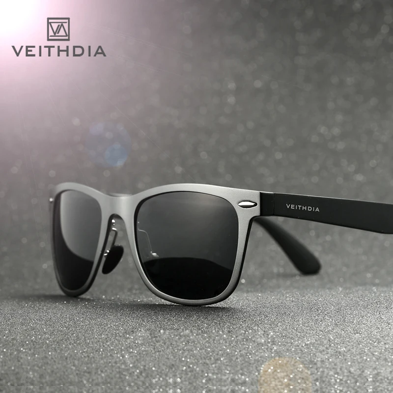 VEITHDIA Sunglasses Brand Designer Classic Outdoor Men Polarized Square Cycling Sun Glasses Sports Driving Eyeglasses For Male